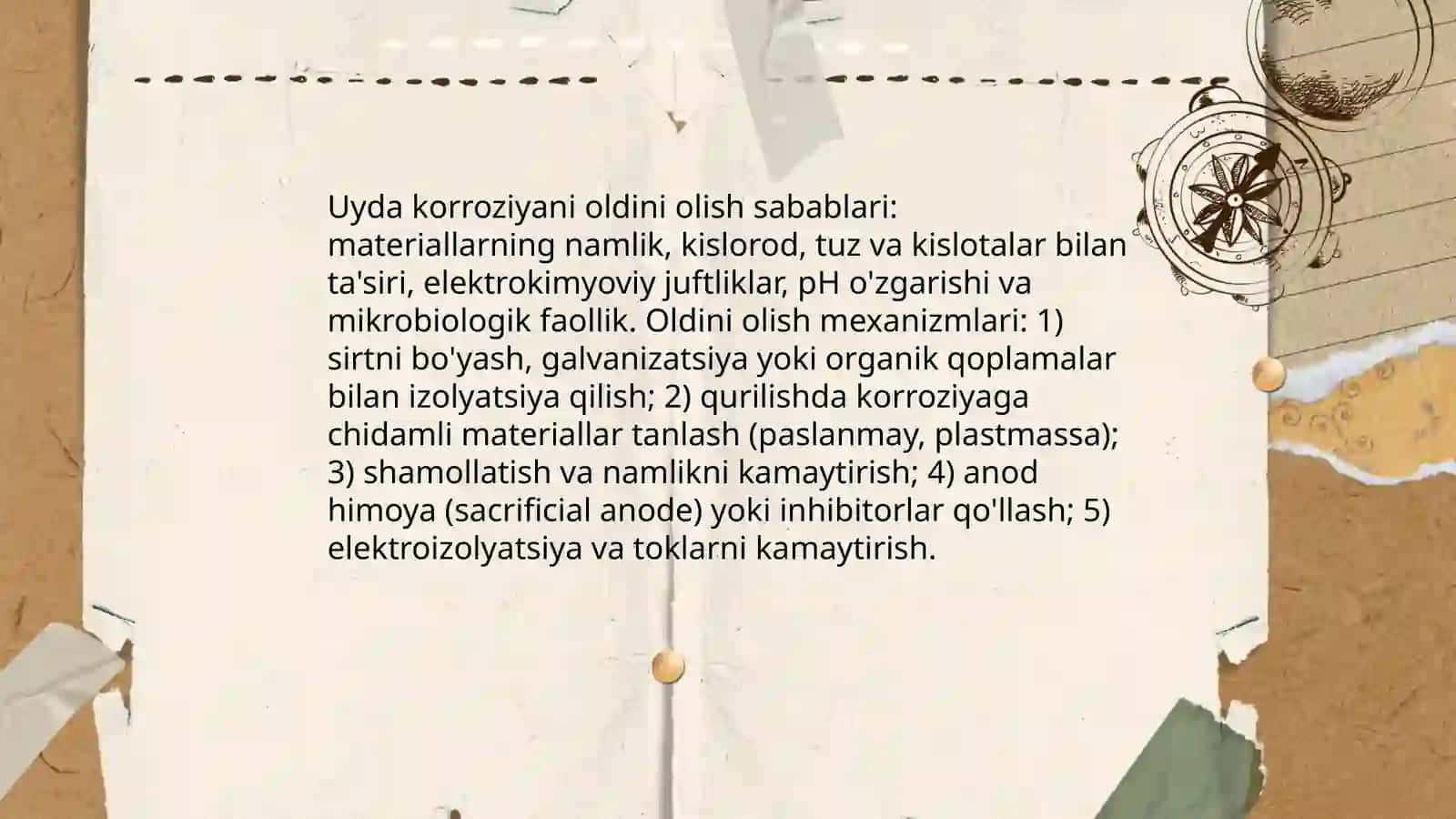 Uyda karoziyani oldini olish 3