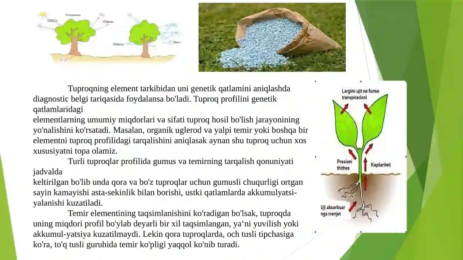 Kaliyning miqdori tuproqda 3