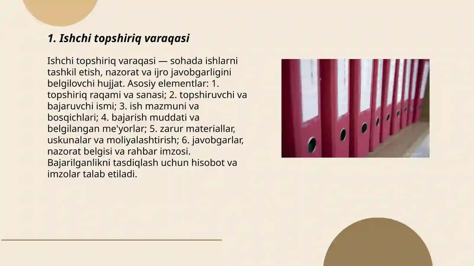 Ishchi topshiriq varaqasi 3