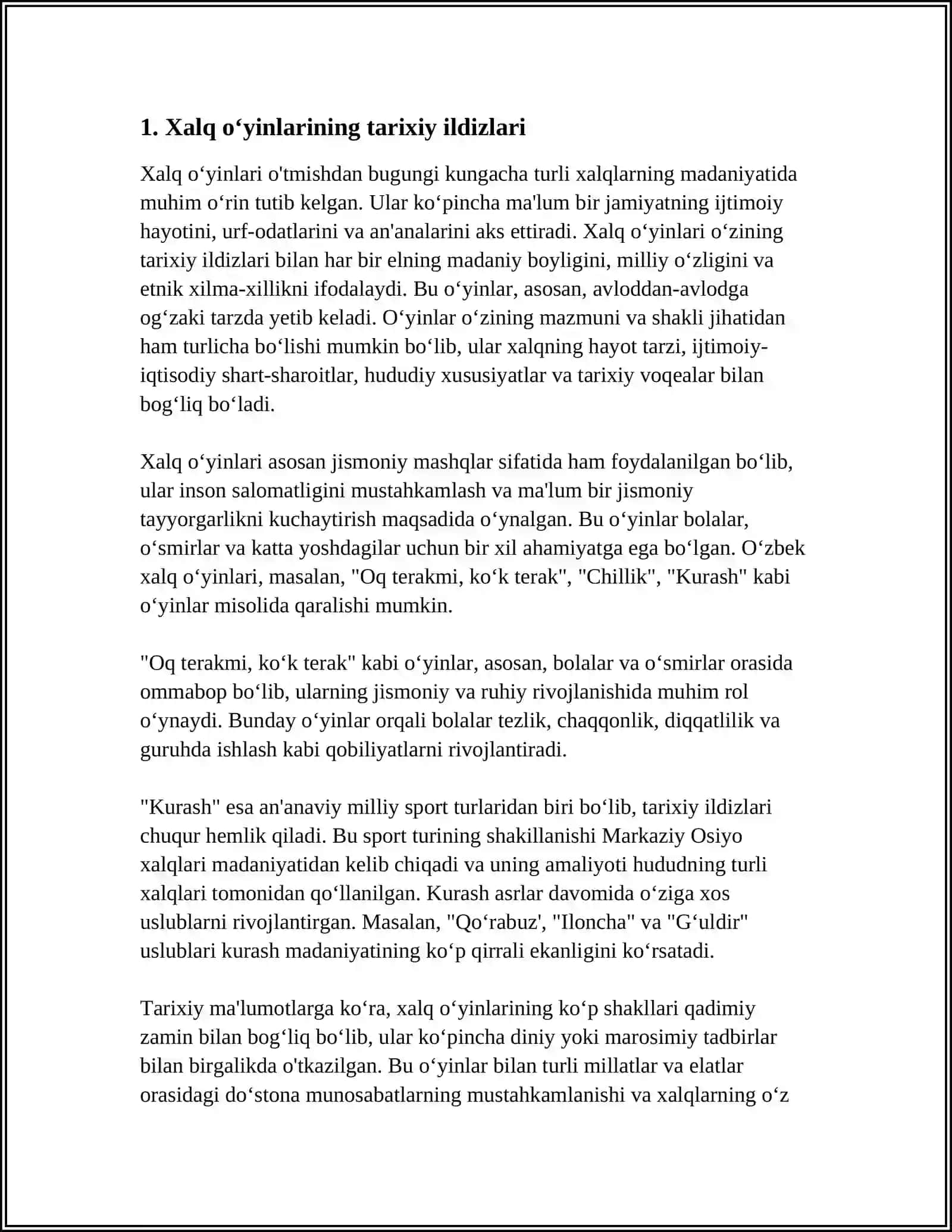 ETNOMADANIYATINING SHAKLLANISHIDA XALQ ÓYINLARINING ÓRNI 3