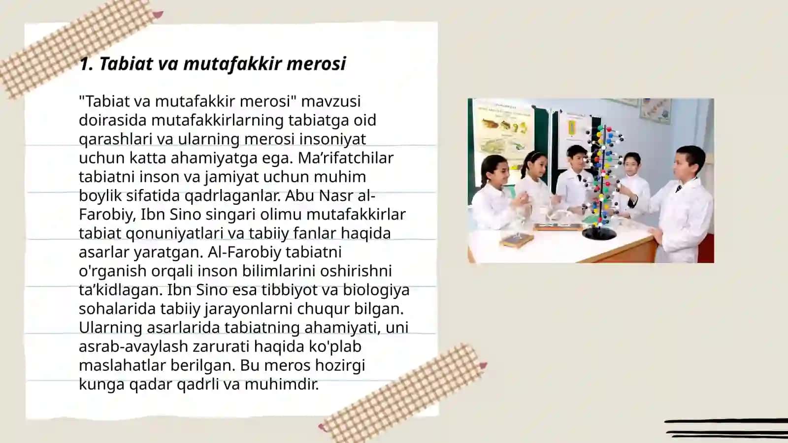 Tabiat va mutafakkir merosi 3