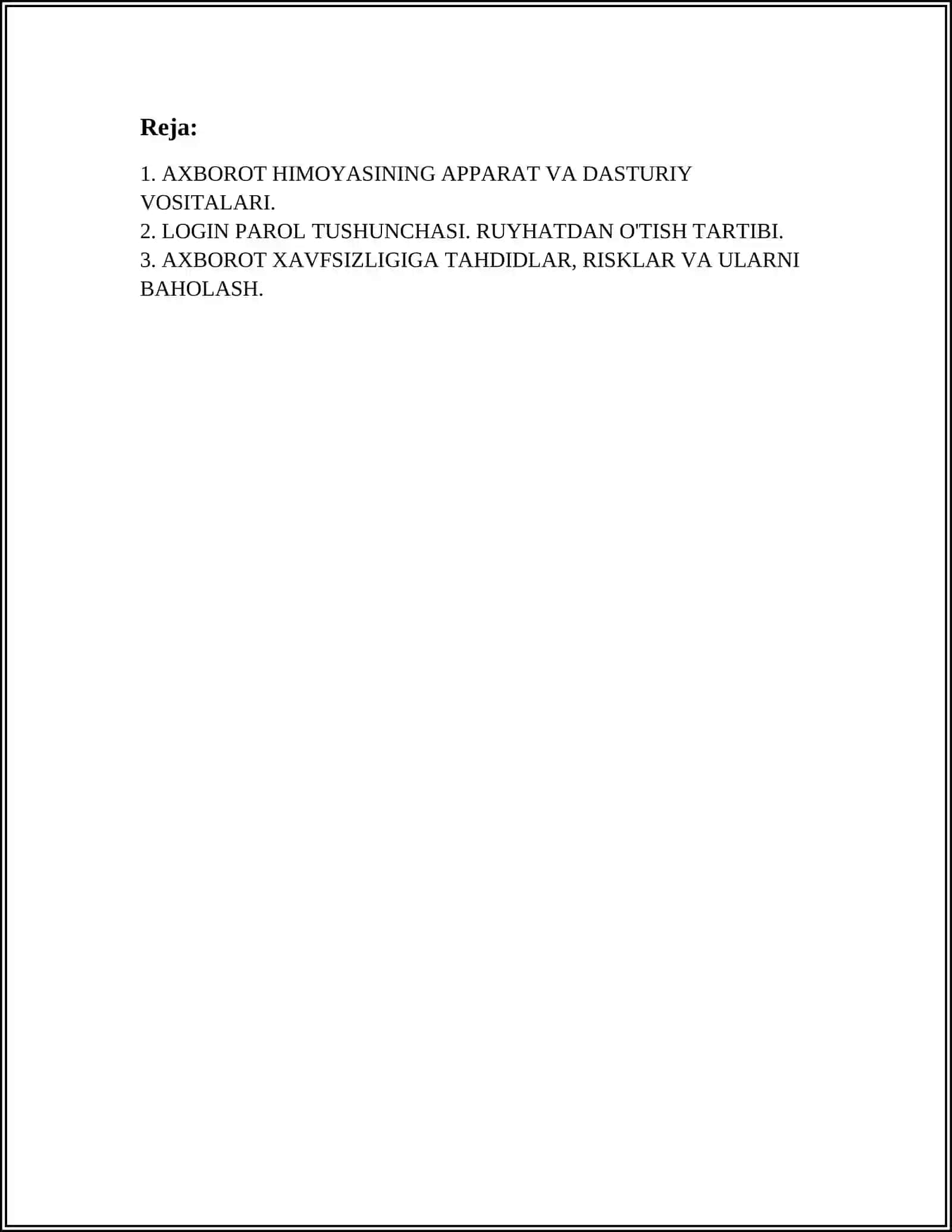 AXBOROT HIMOYASINING APPARAT VA DASTURIY VOSITALARI 3