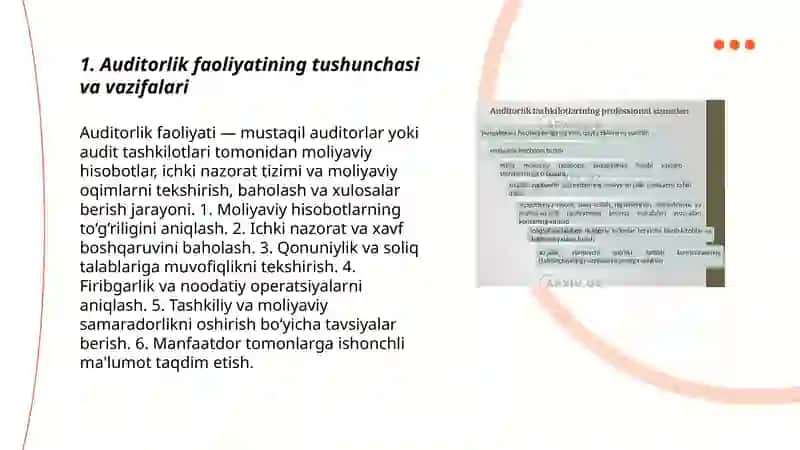 Auditorlik faoliyatining tashkiliy asoslari 3
