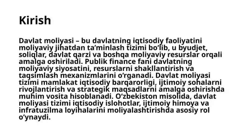 Davlat moliyasi tizimi 3