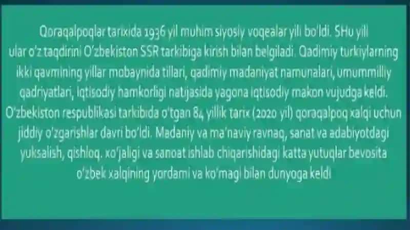 Mustaqillik yillarida Qoraqolpog’iston Respublikasi 3