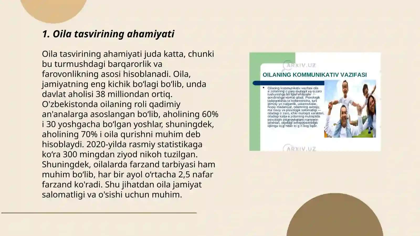 Fitratning "oila asari"haqida 3