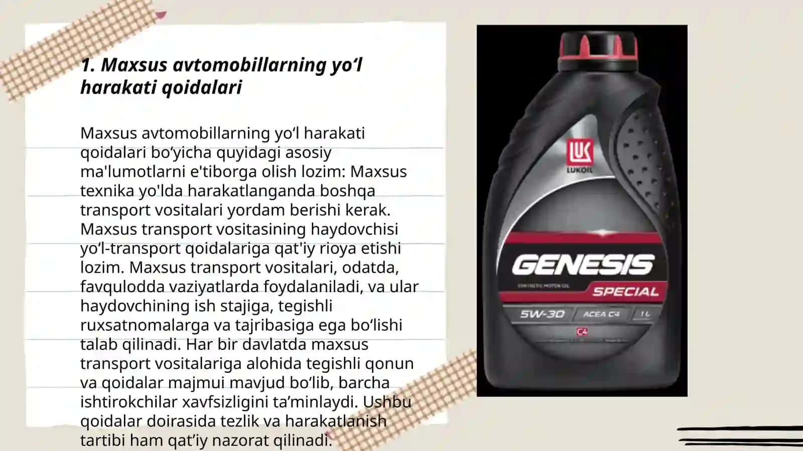Maxsus avtomobil va mototsikllar haqida suhbat(yo‘l harakati qoidalari) 3
