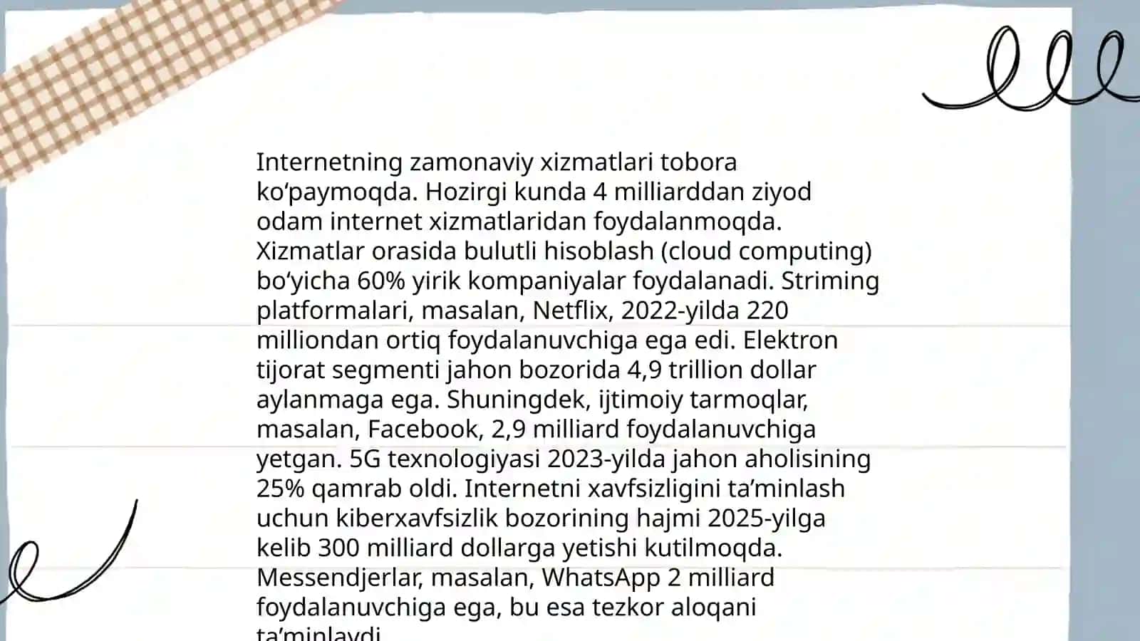 Internetning zamonaviy xizmatlari 3