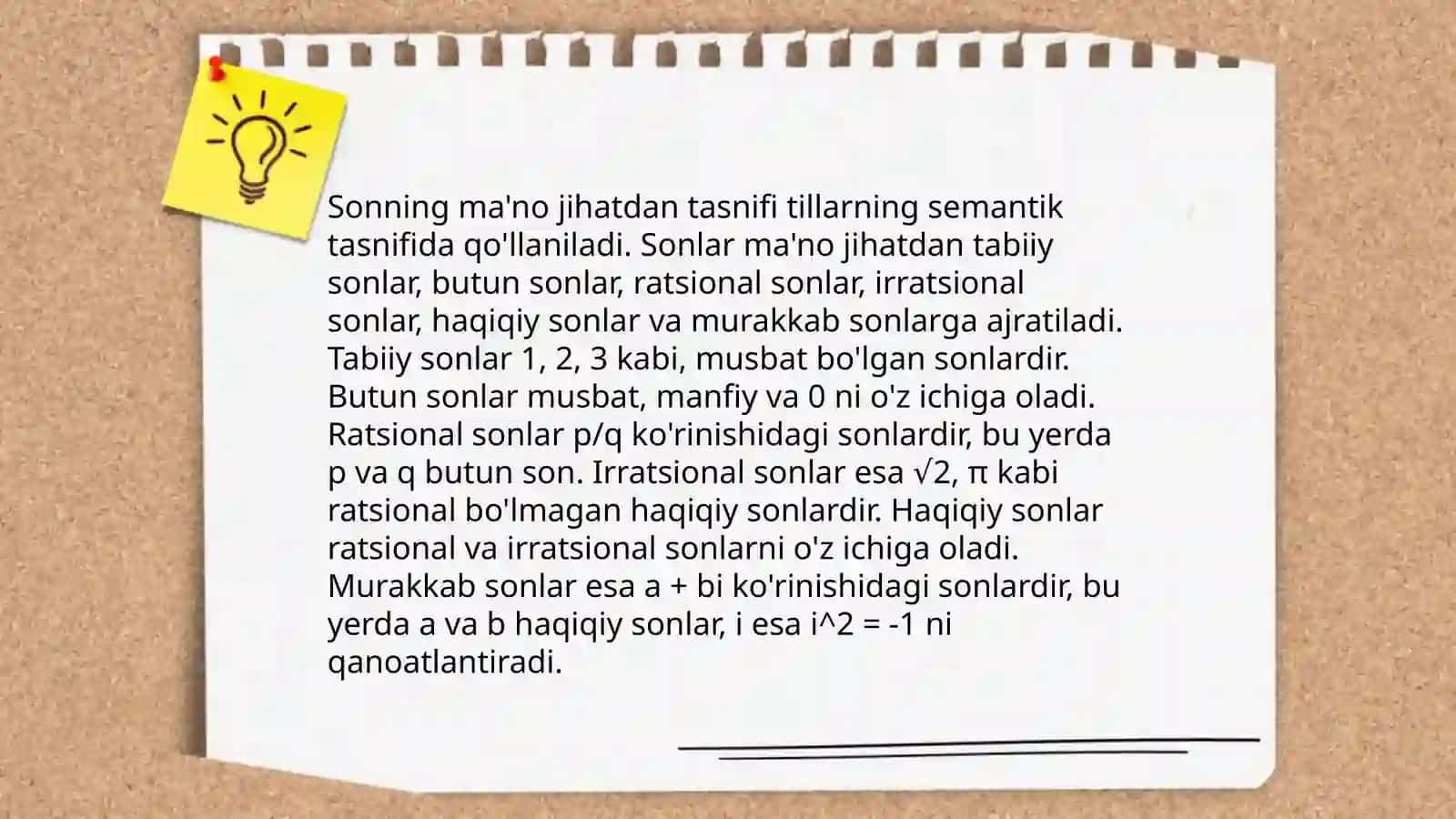Sonning semantik tasnifi 3