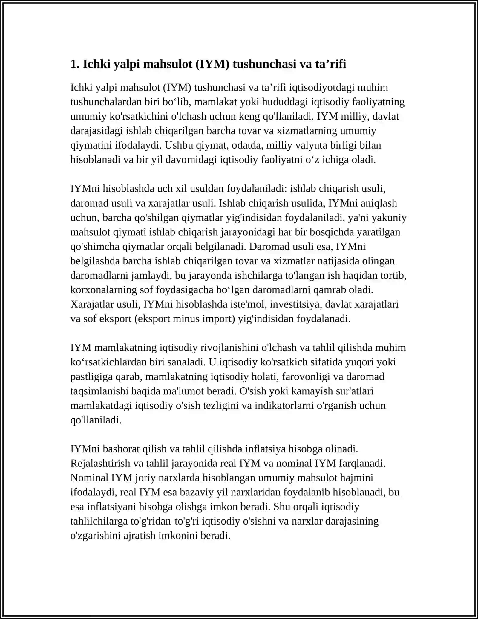 ICHKI YALPI MAXSULOT 3