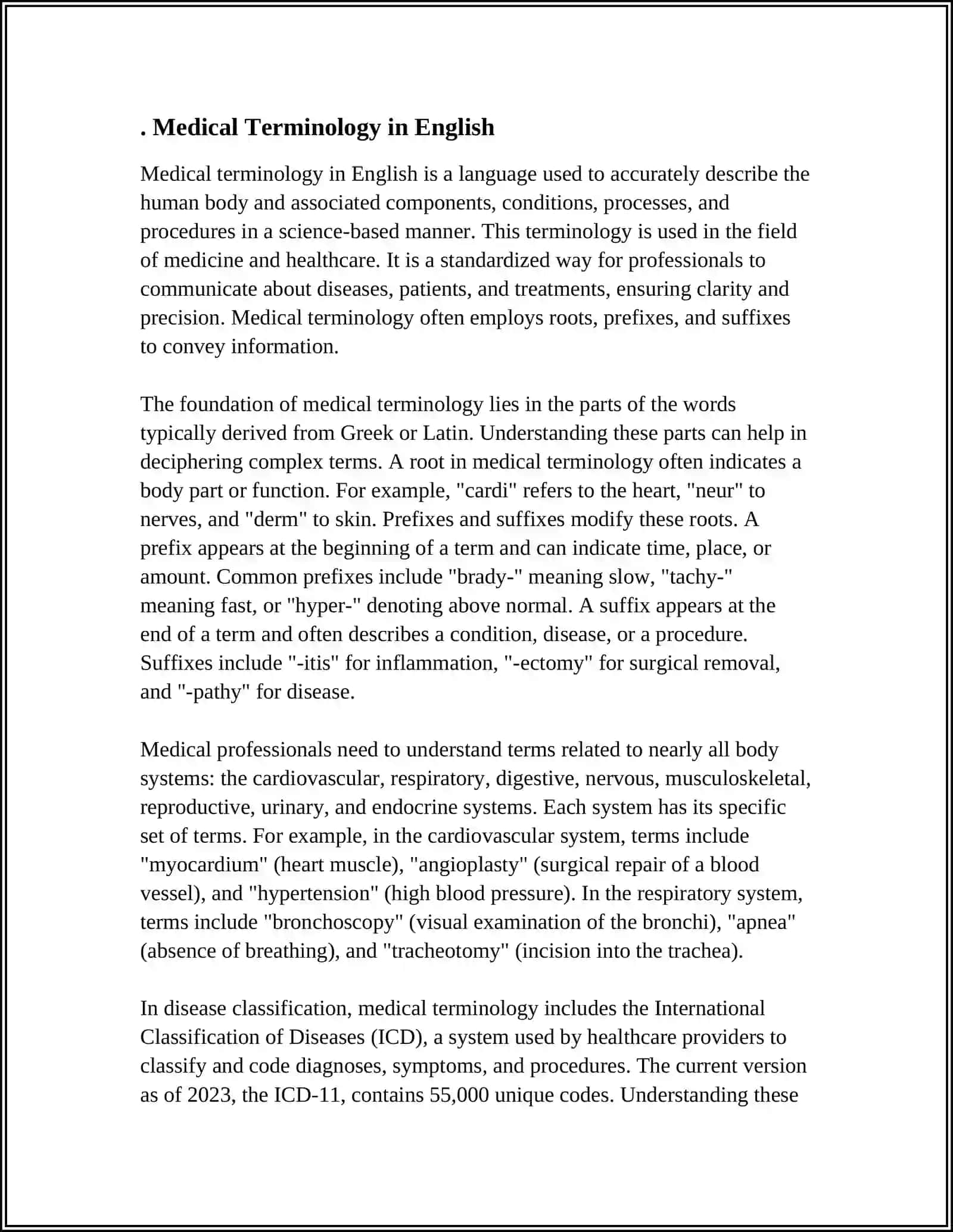 INGLIZ TILI MEDICAL EDUCATION 3