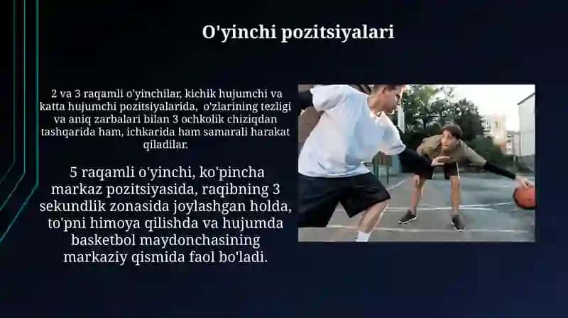 Basketbol o'yin texnikasi asoslari 3
