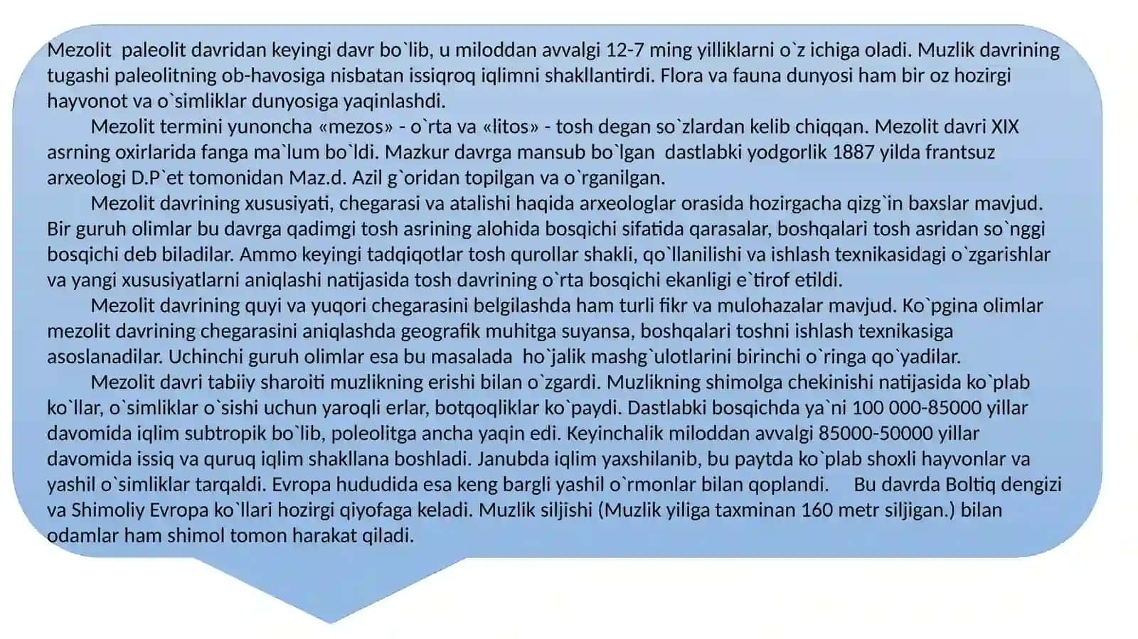Mezolit davri arxeologiyasi 3