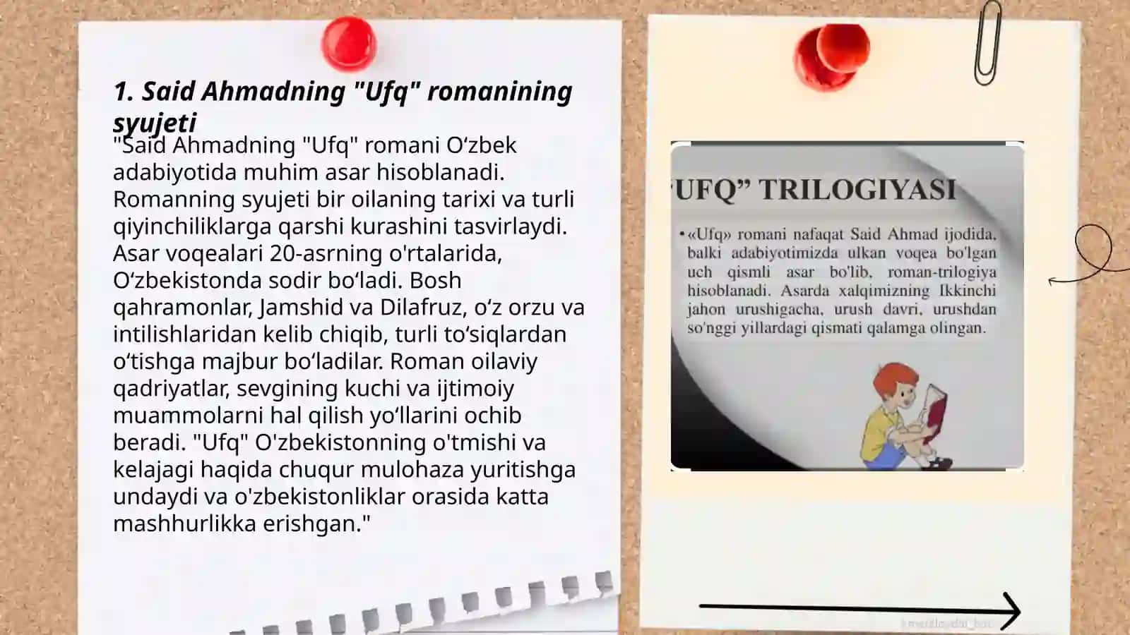 Said Ahmadning,,Ufq romani"haqida 3