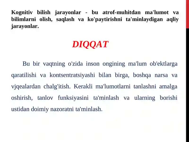 MAVZU BILISH JARAYONLARI 3