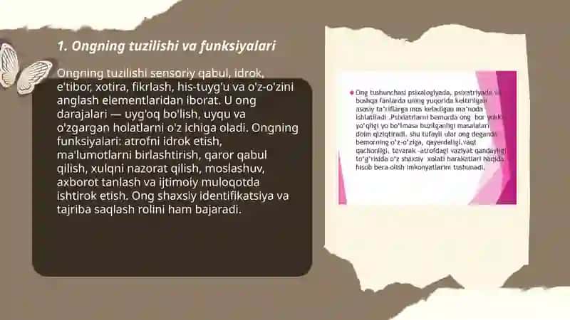 Ruxiy jarayonlar va ong 3