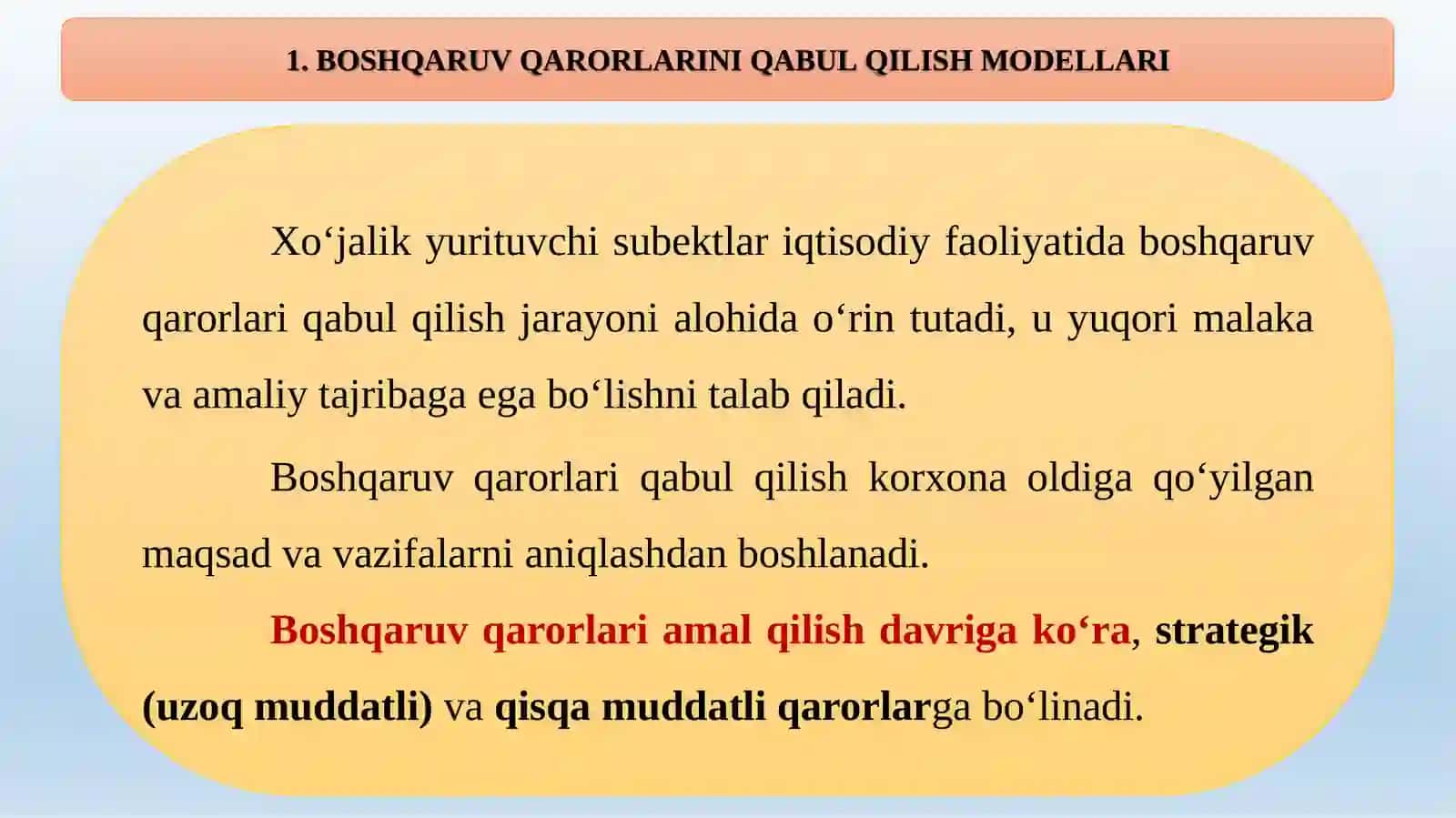Xo‘jalik yurituvchi sub’ekt byudjeti mohiyati va unishakllantirish 3