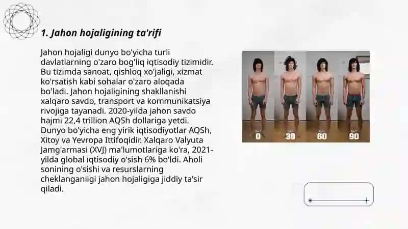 Jahon hojaligi va uning evolutsiyasi 3