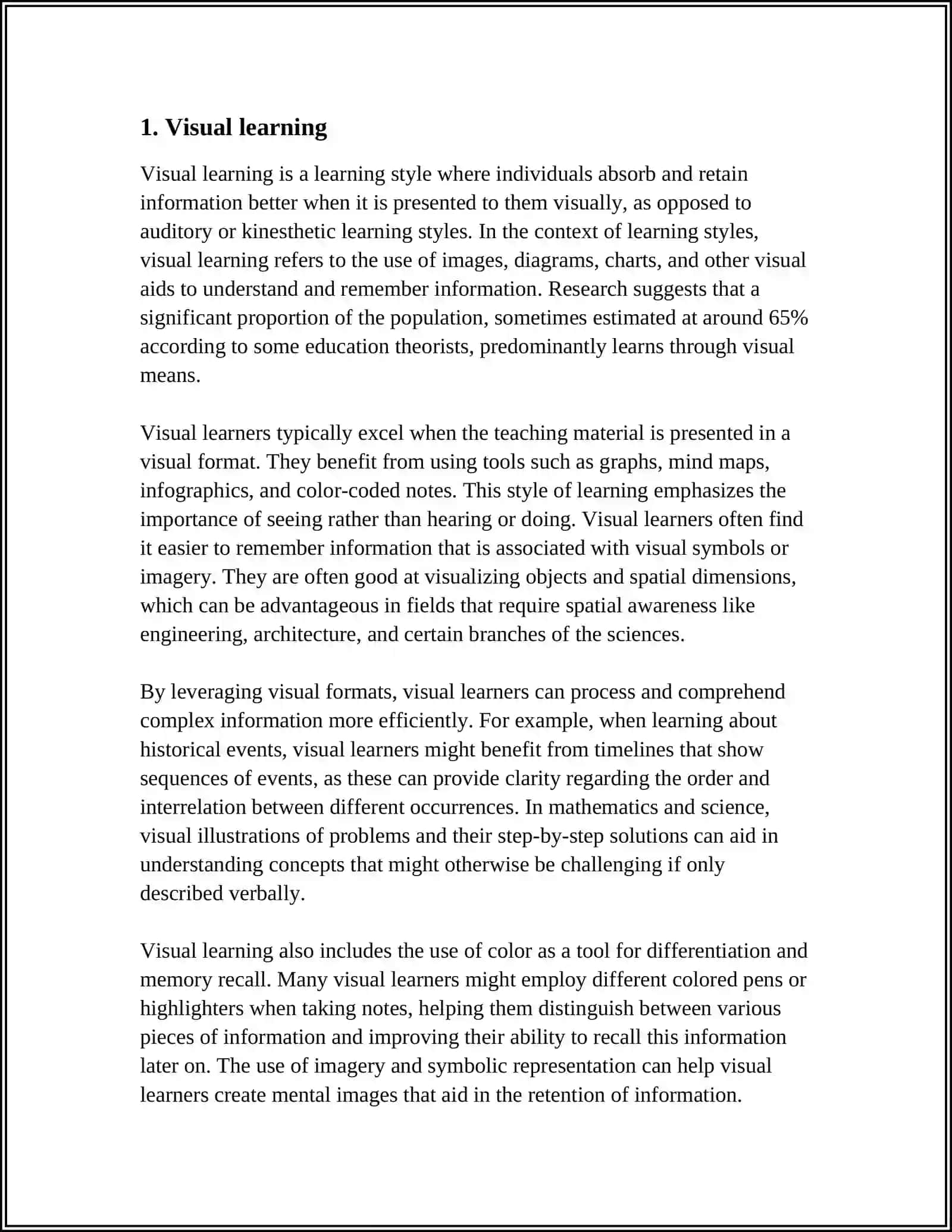 LEARNING STYLES 3