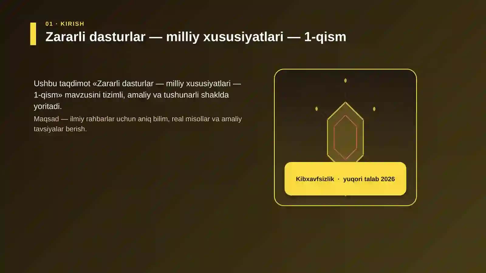 Zararli dasturlar — milliy xususiyatlari — 1-qism 3
