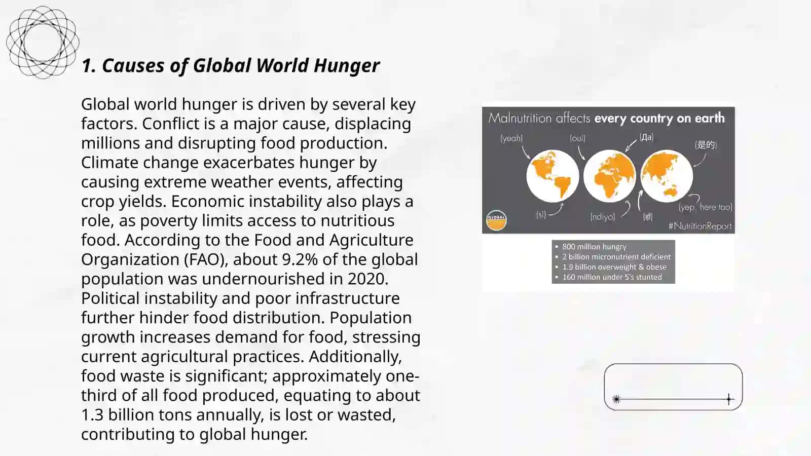 GLOBAL WORLD HUNGER 3