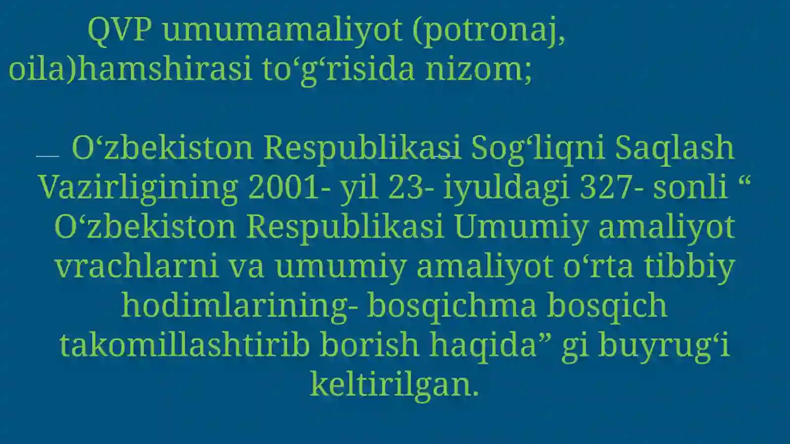Potranaj xizmatini tashkil etishda hamshiraning oʻrni 3