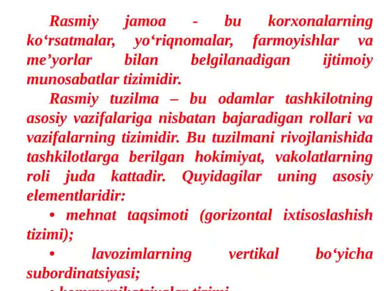 Mehnat jamoasi va uni boshqarish 3