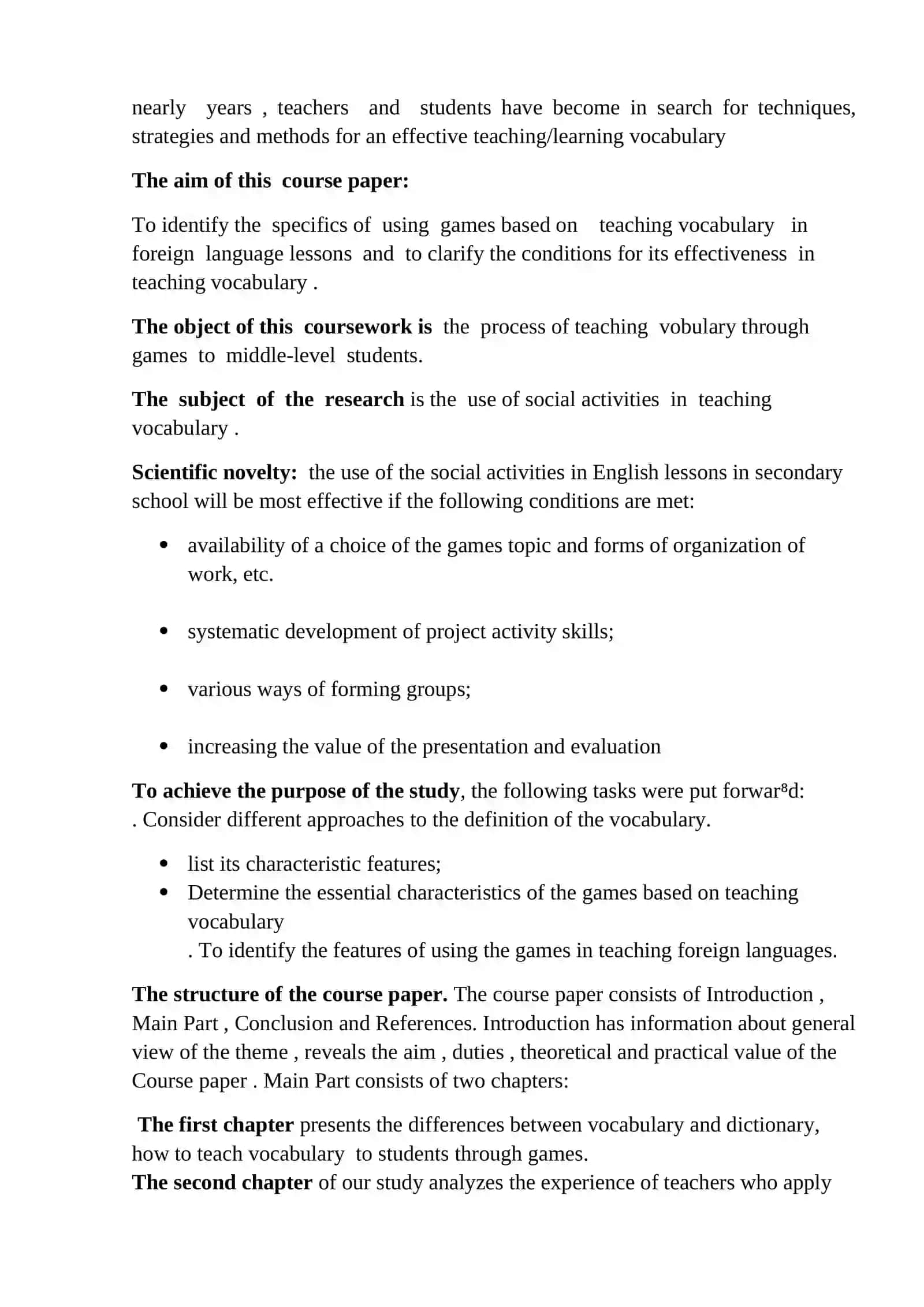 Positive and negative sides of activities 3