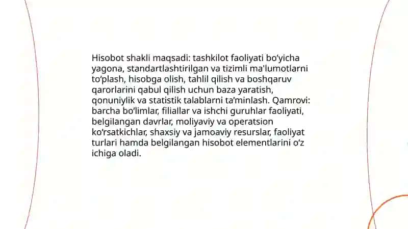 Hisobot shaklini toʻldirish tartibi 3