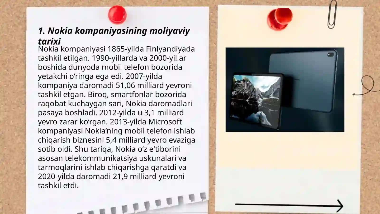 Nokia kompaniyasining moliyaviy tarixi 3