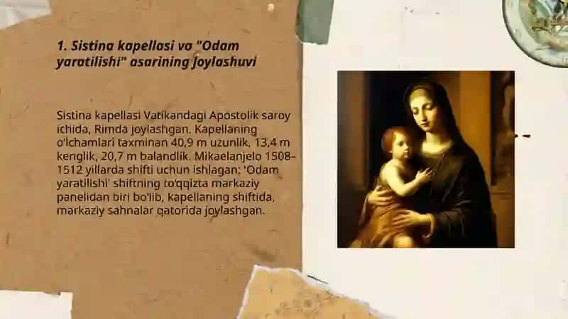Michelangelo Odam yaratilishi asari 3