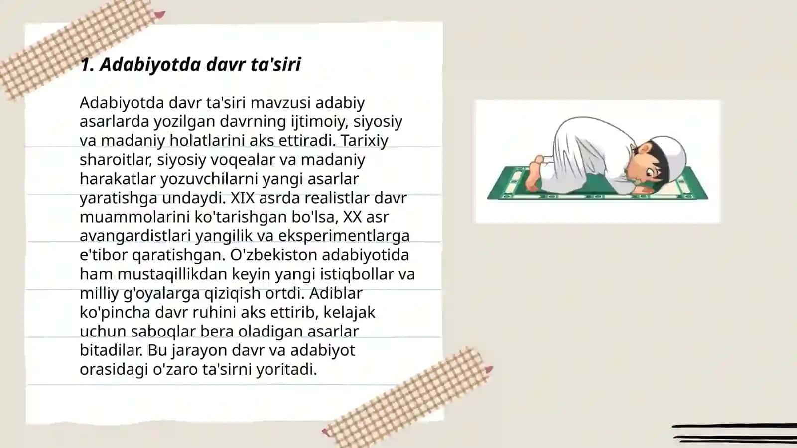 Adabiyotda davr ta'siri 3