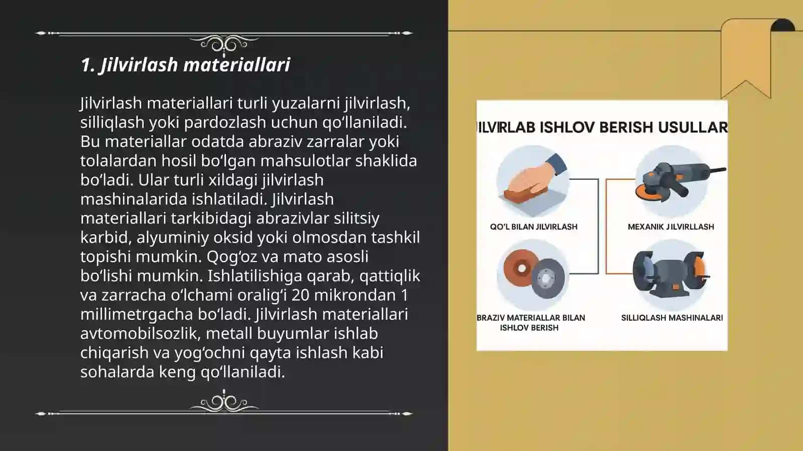 Jilvirlab ishlov berish usullari 3