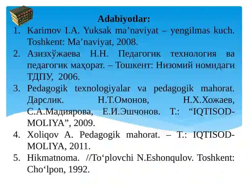 O‘QITUVCHIFАОLIYATIDА PЕDАGОGIK QОBILIYAT 3