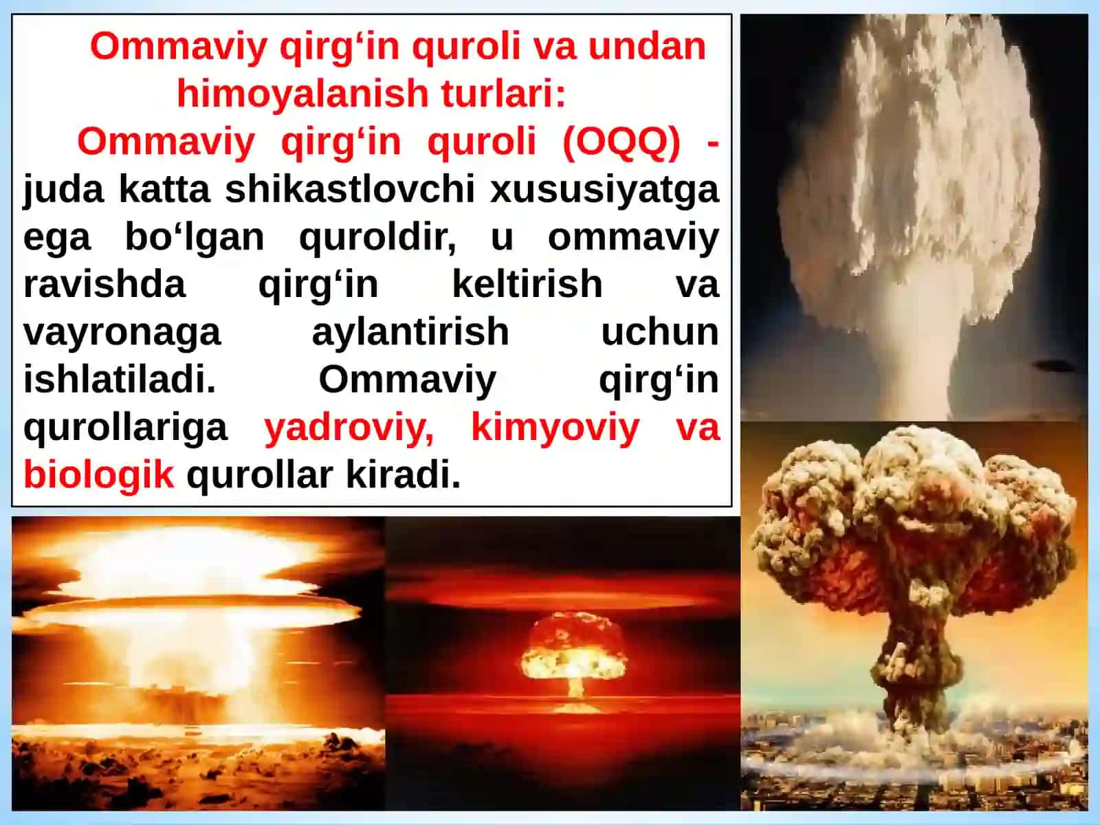 Shartli dushman OQQ va YAZBQ dan himoyalanish turlari 3