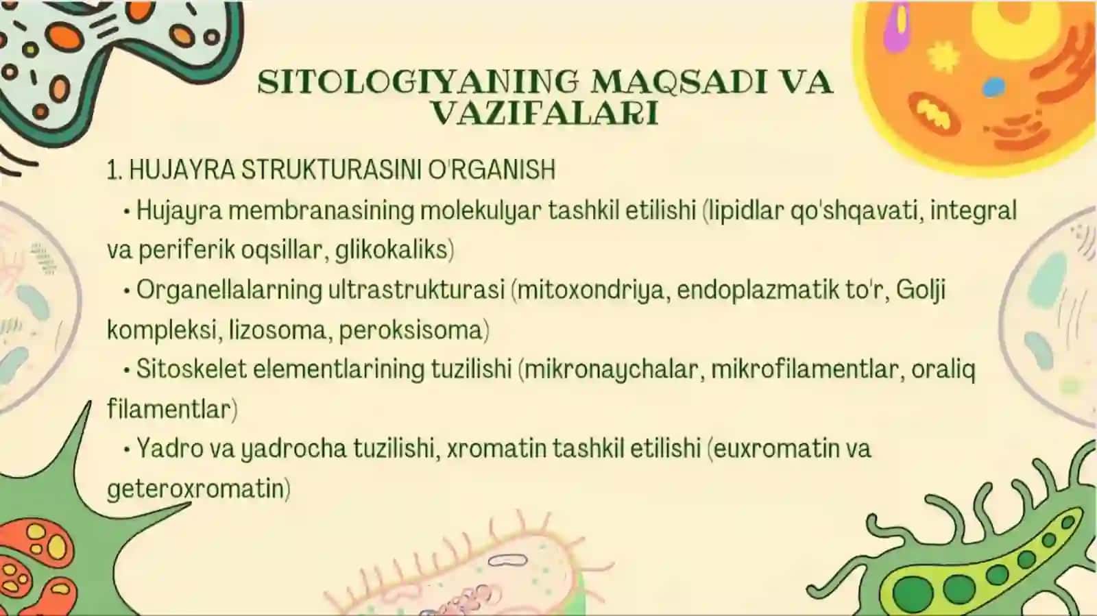 Gistologiya Sitologiya uchun 3