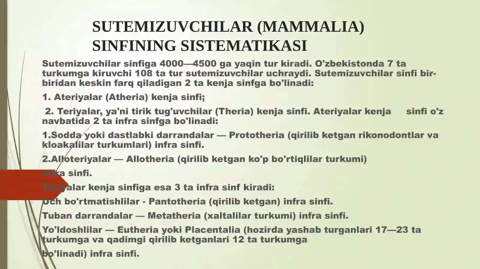 Sutemizuvchilarning umumiy tavsifi 3