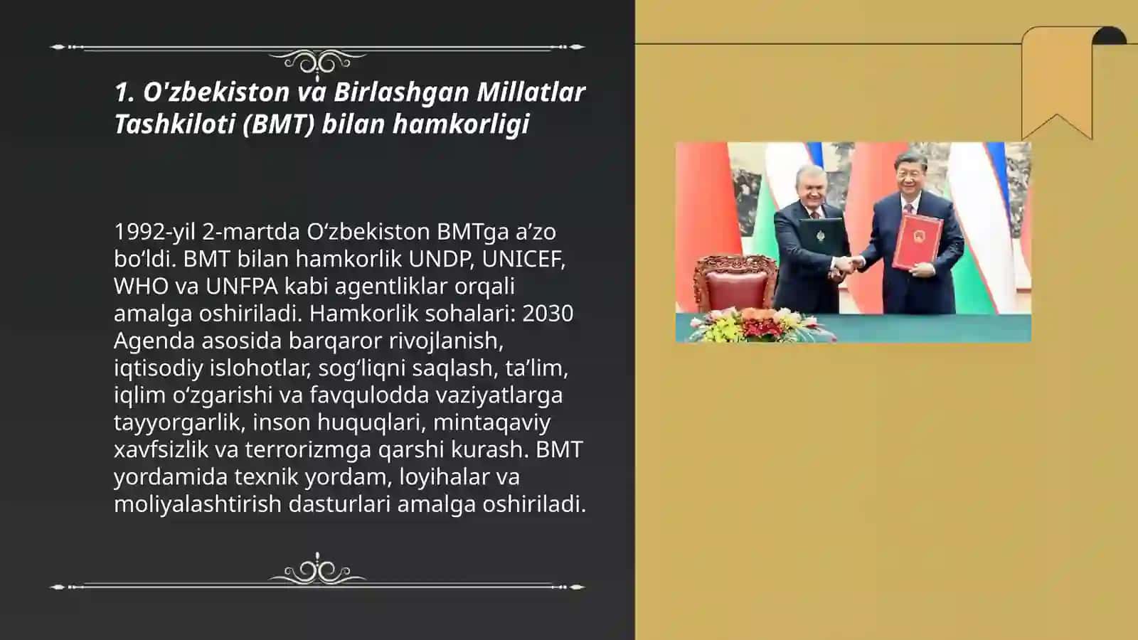 O'zbekistonning xalqaro tashkilotlar bilan hamkorlik aloqalari 3