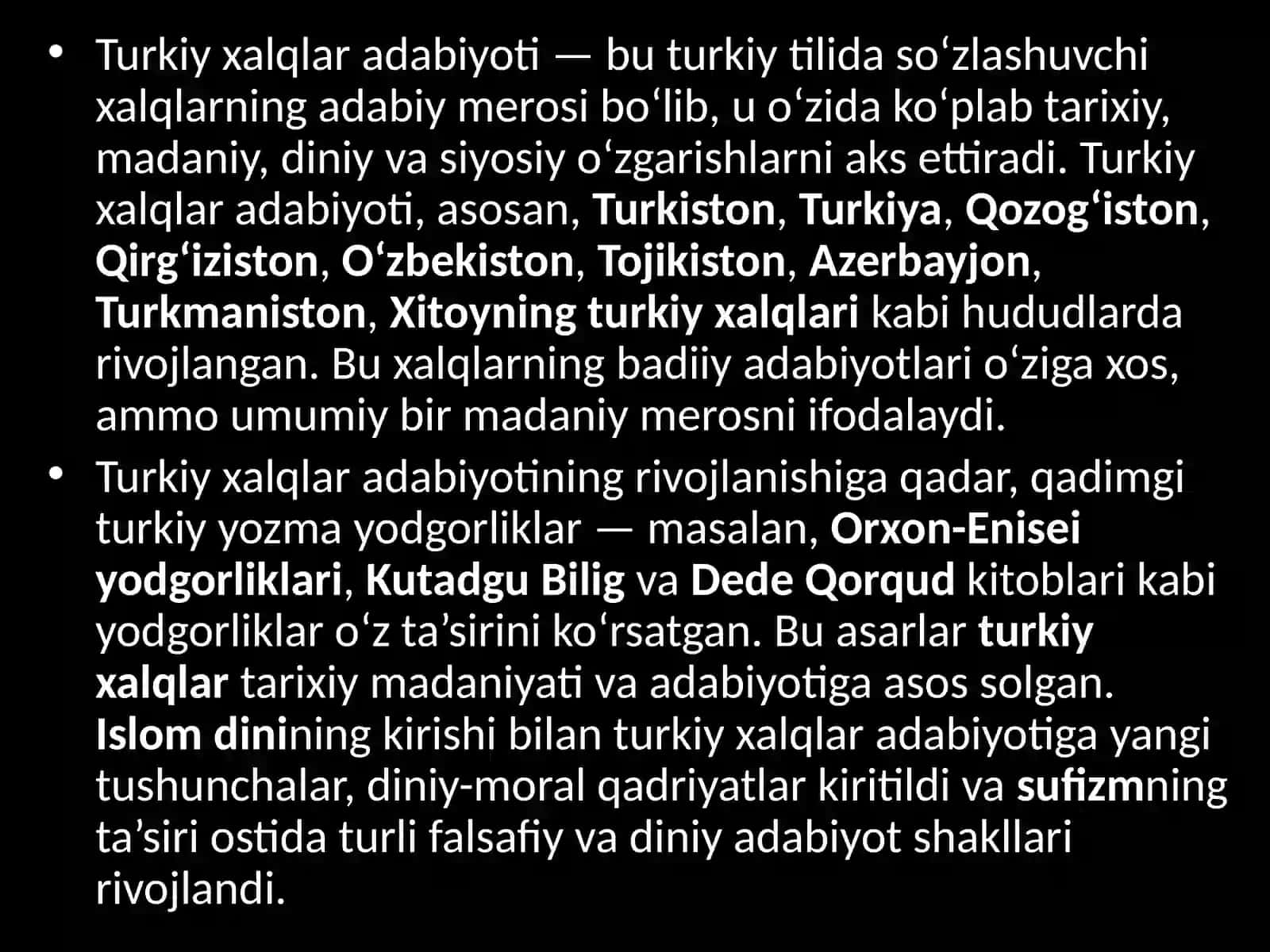 Turkiyxalqlar adabiyotining mushtarak jihatlari 3