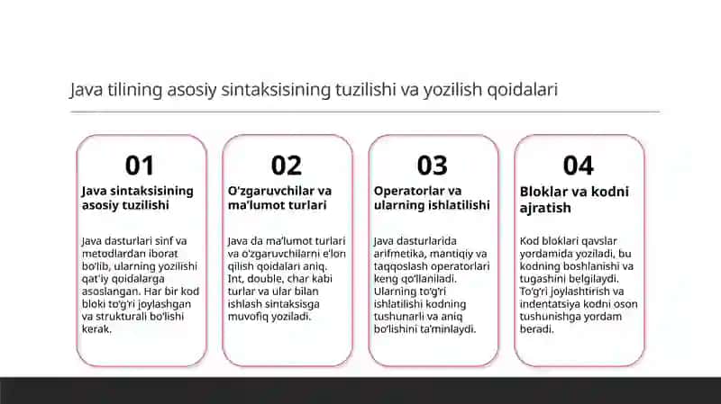 Javatiliningasosiyelementlarinitahlilqilish 3