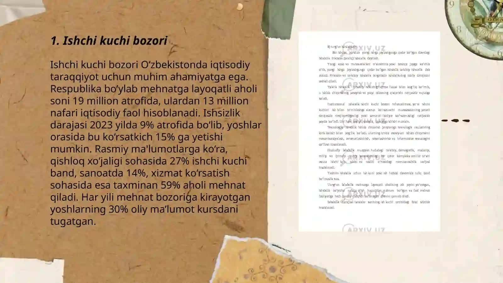 Ishchi kuchi,uning bandligi va ishsizlik 3