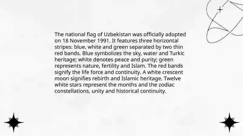 The state symbols of Uzbekistan 3