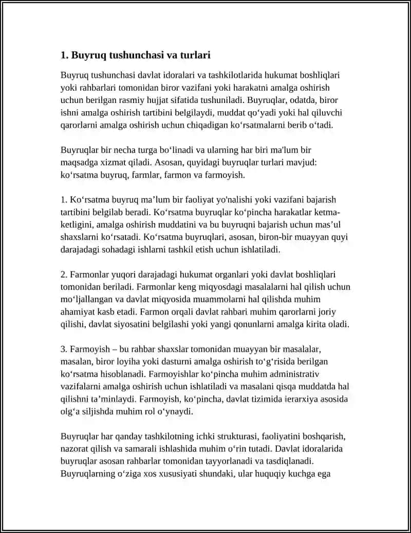 BUYRUQDAN KÓCHIRMA KÓRSATMA FARMON FARMOYISH 3
