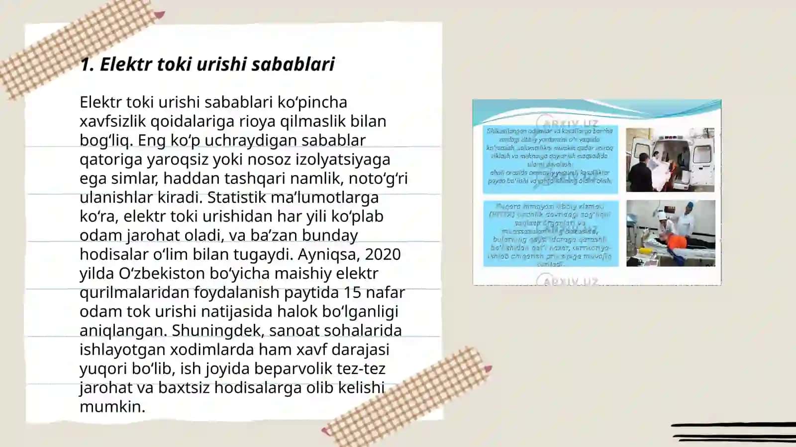 Elektrdan shikastlanganda birinchi yordam ko‘rsatish 3
