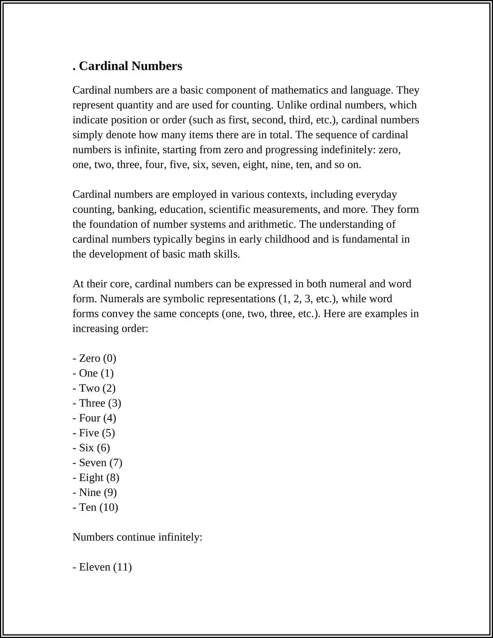 NUMERALS GRAMMAR 3
