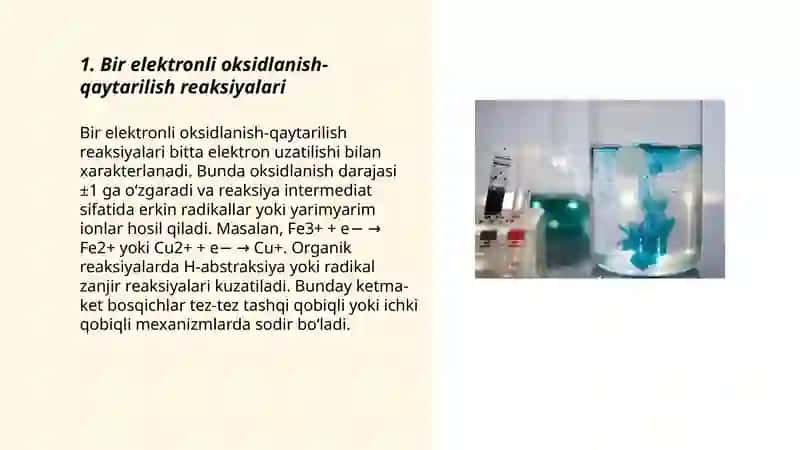 Oksidlanish qaytarilish reaksiya turlari 3