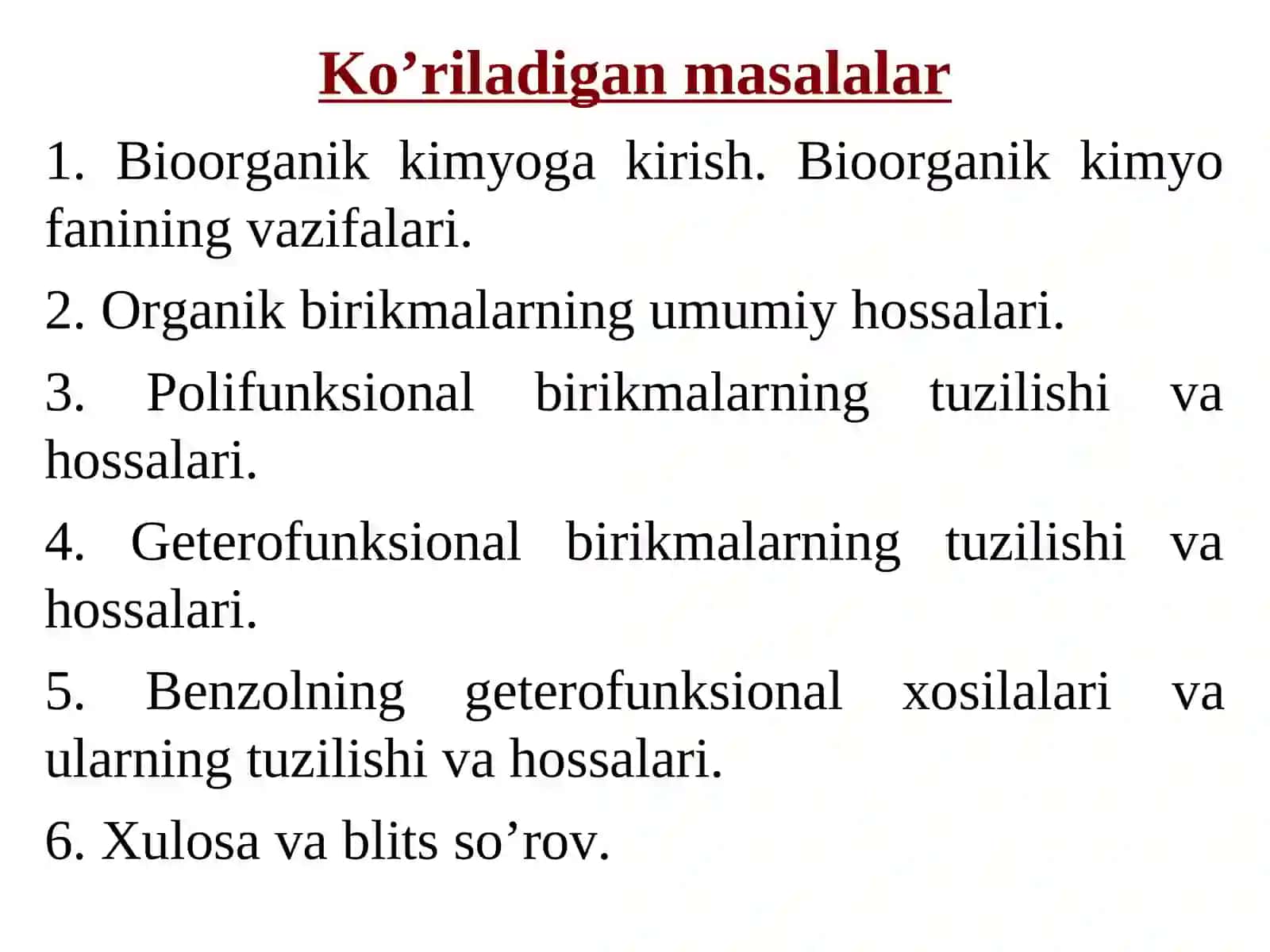 Organik kimyoga kirish 3