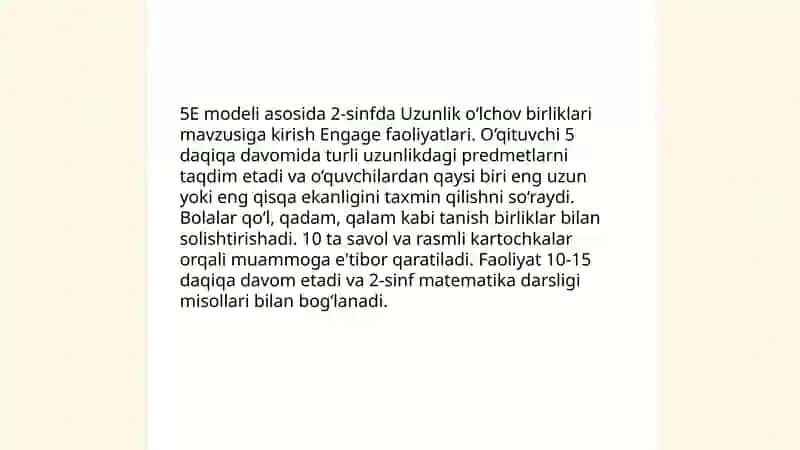 Uzunlik ōlchov birliklari 3