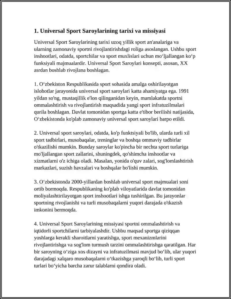 UNIVERSAL SPORT SAROYLARI 3