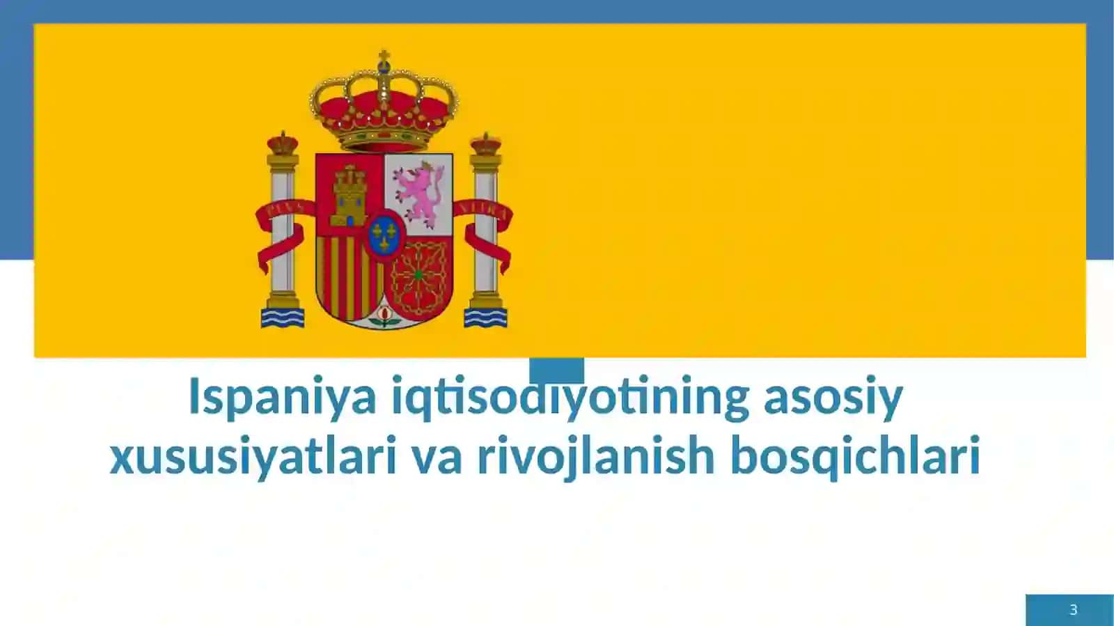 Ispaniya iqtisodiyoti 3